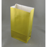 No3 Gold Block Bottom Gift Bag - Packaging Direct