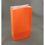 No3 Orange Block Bottom Gift Bag - Packaging Direct