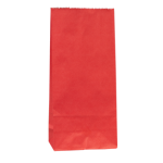 No3 Red Block Bottom Gift Bag - Packaging Direct