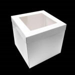 10" Tall Cake Box with Window Lid - Packaging Direct