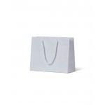 Petite Matte Laminated White Paper Bag - Packaging Direct