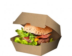Brown Board Hamburger Clam - Packaging Direct