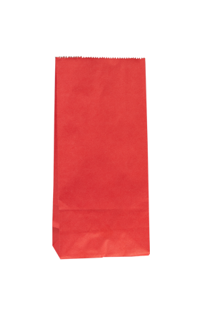 No4 Red Block Bottom Gift Bag - Packaging Direct